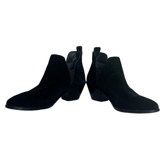 Sigerson Morrison black suede slip on ankle boots size 8.5 - Picture 4 of 10